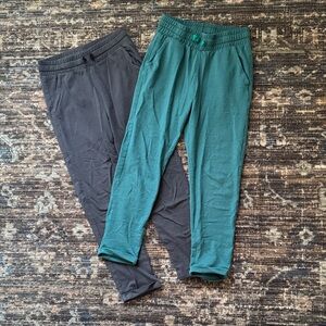 H&M Set of Teal and Gray Jogger Pants